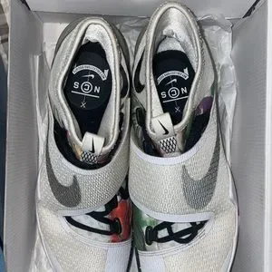 Nike zoom Basketball shoes, sock sleeve and strap over